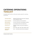 Catering Operations Toolkit