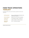 Food Truck Operations Toolkit