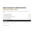 Restaurant Operations Excellence Kit